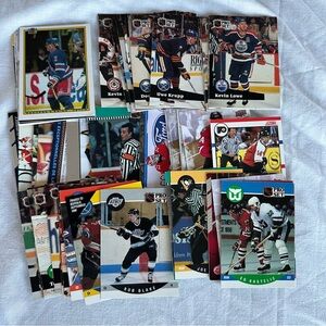Hockey Trading Cards Collection Approximately 50 Cards